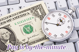 Pay is by-the-minute